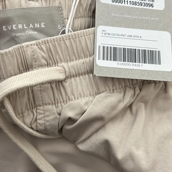 Everlane Organic Cotton The Easy Snap Bottom Jogger Pants Size L - Picture 10 of 10